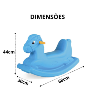 CAVALINHO GANGORRA HUPPA HUPPA AZUL BRINQUEDO JARDIM PLAYGROUND CAVALO UPA UPA HOMEPLAY